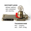 Alise Keyed Hasp Lock,4 Inch Safety Packlock Clasp Hasp Lock
