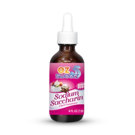 Sodium Saccharin Liquid Sweetener 4 FL OZ 1700 Servings/Glass Bottle | 1-Pack