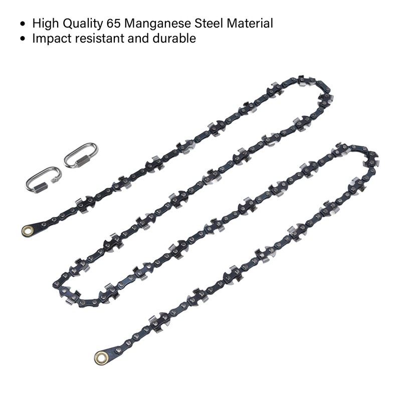 Hand Rope Chain Saw Efficient Both Sides Teeth Blades Folding