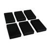 Rayher 67368576 67368576 Large Blank Black Matchboxes 6 Cardboard Boxes