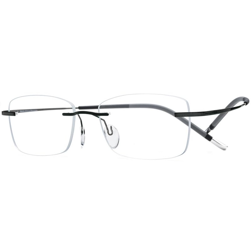 FONEX Titanium Glasses Frame,Rimless Frameless Optical Eyewear Eyeglasses for Men