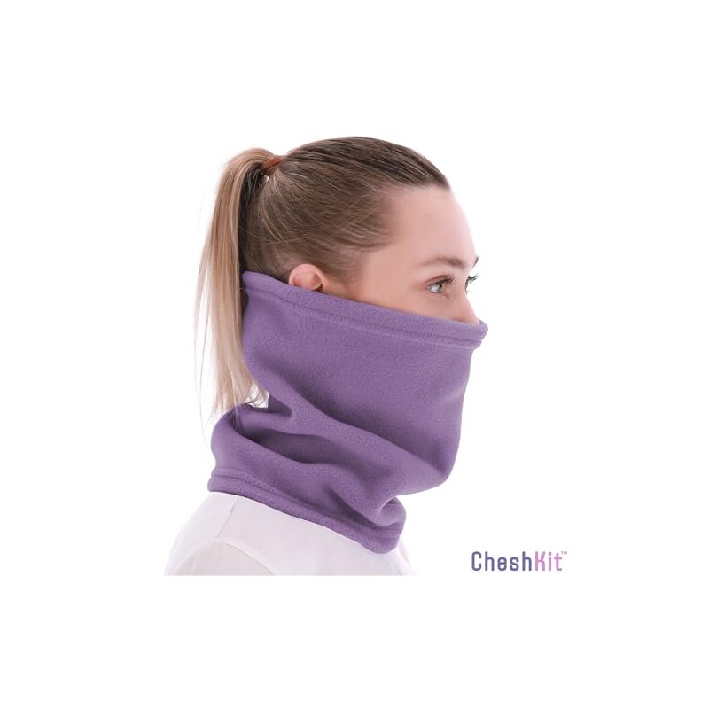 CheshKit Headwear Neck Warmer - Fleece Neck Gaiter, Winter Face
