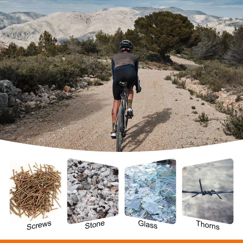 sourcing map Bike Tire Liners for 26" Bike Tires Puncture