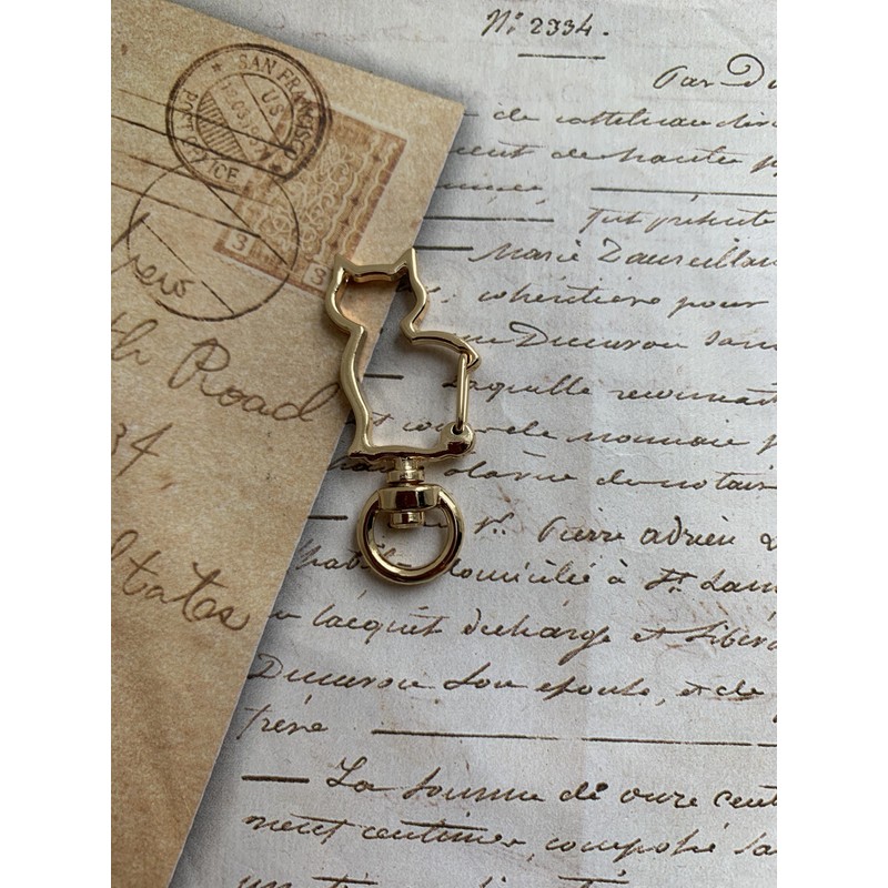 Cat Shape Bag Charm, 3 Pieces, Key Chain Processing, Design,