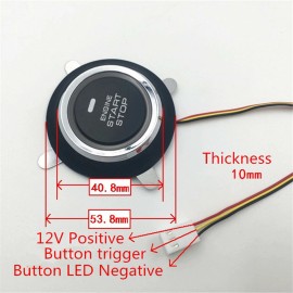 BCSMMCAR Car Keyless Entry Engine Start Stop Push Button Switch Ignition Starter Kit 12V