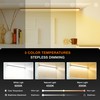 Under Cabinet Lights Remote Control,2 Pack Magnetic Dimmable Closet Lights,USB