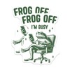 (2 Pack) Frog Off Im Busy Magnets - Funny Frog