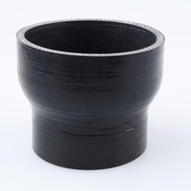 AC PERFORMANCE AC PERFORMANCE ID 3.65" to 3" (93mm to 76mm) Silicone Hose Straight Reducer 4-Ply Reinforced Black, 3" Length