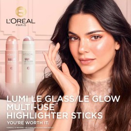 L'Oreal Paris True Match Lumi Le Glow Highlighter Stick, (Choose Your Color) - Glowy Sparkling Rose
