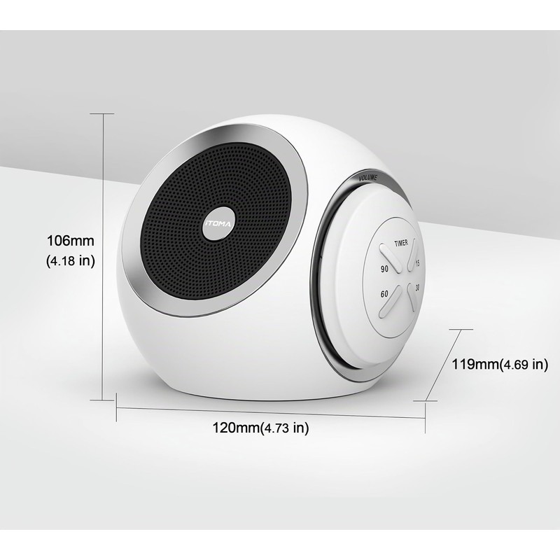 White Noise Machine, White Noise Sound Machine with 30 Soothing