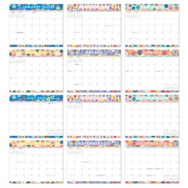S&O New Floral Magnetic Fridge Calendar from January 2025-June 2026 - Tear-Off Refrigerator Calendar to Track Events & Appointments-18 Month Magnetic Calendar for Fridge for Easy Planning - 8"x10" in.