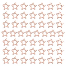 Pack of 50 Paper Clips Star Paper Clips Metal Cute Bookmark Paper Clips Paper Clips Stationery Clips for Office School Wedding Decoration