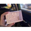 cute trifold coquette bear wallets for girls, small pink slim