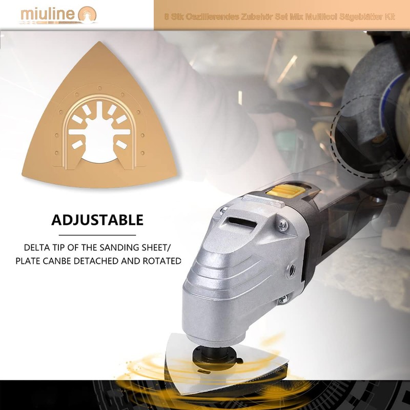 Oscillating Accessory Set Mix Multitool Saw Blades Kit Multifunctional Tool