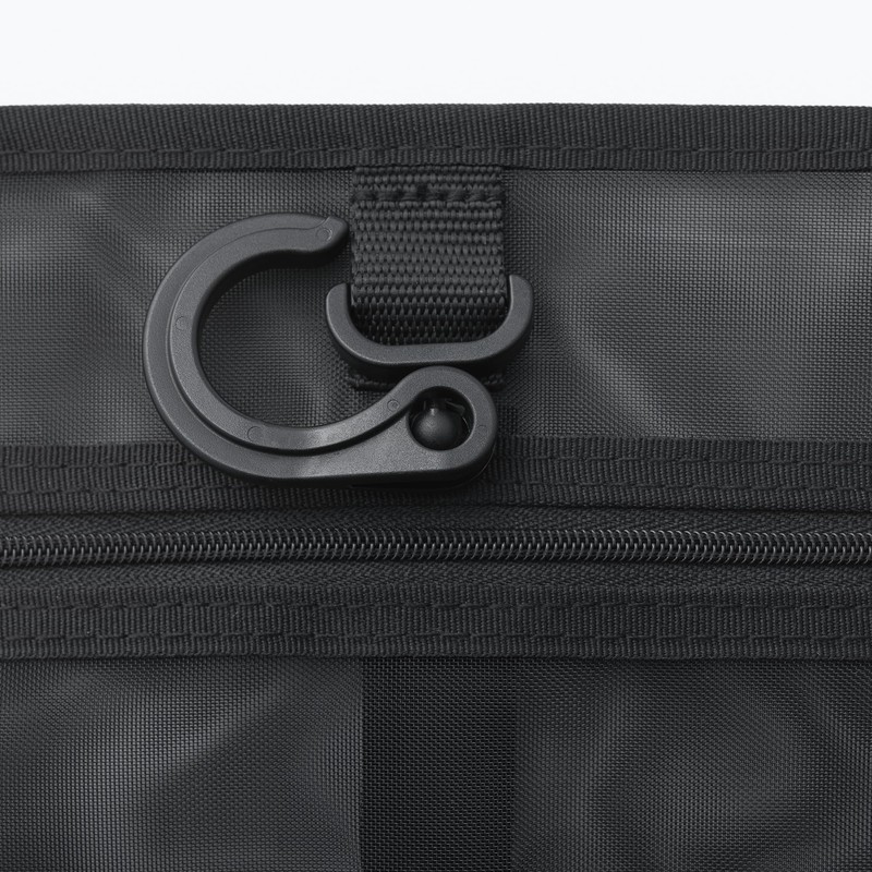 MUJI OHH39A4A Nylon Mesh Hanging Toiletry Case, Black, Approx. 8.3