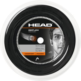HEAD Reflex 16 1.30mm Squash 110M Reel, Black 16