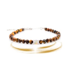 Liberty Angels - Gemstone bracelet made of 925 silver and opal - gemstone bracelet for men and women - healing stone jewellery bracelets - high quality gemstone jewellery - healing stone bracelet