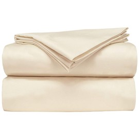 AB Lifestyles Short King Ivory 72X75 RV Camper Sheet Sets No Tuck Top Sheet Fitted at Foot 4 PC Set Custom for Camper Mattress Motorhome Fifth Wheel 100% Cotton Happy Campers