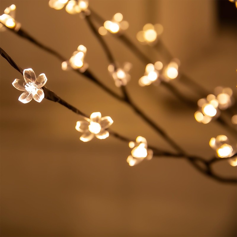 Tybeeu 5ft Lighted Cherry Blossom Tree with 184 Warm White