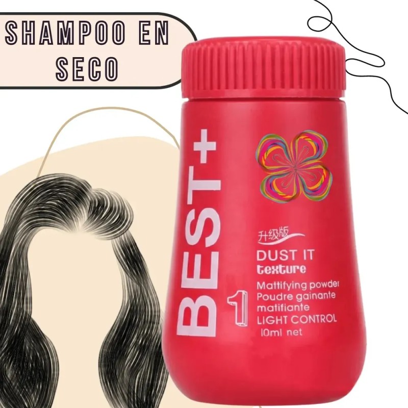 3 Pieza Shampoo Seco Polvo Limpieza Cabello Elimina Sebo Vol