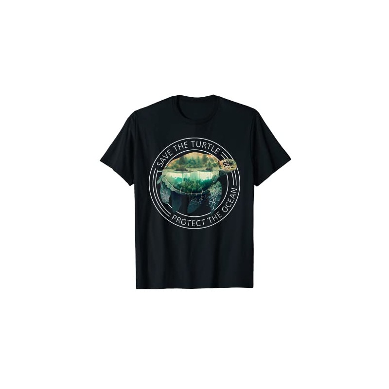 Save the Ocean Environmental Love Awareness T-Shirt, black