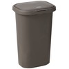 Rubbermaid Spring Top Trash Can with Lid 13 Gallon Gray