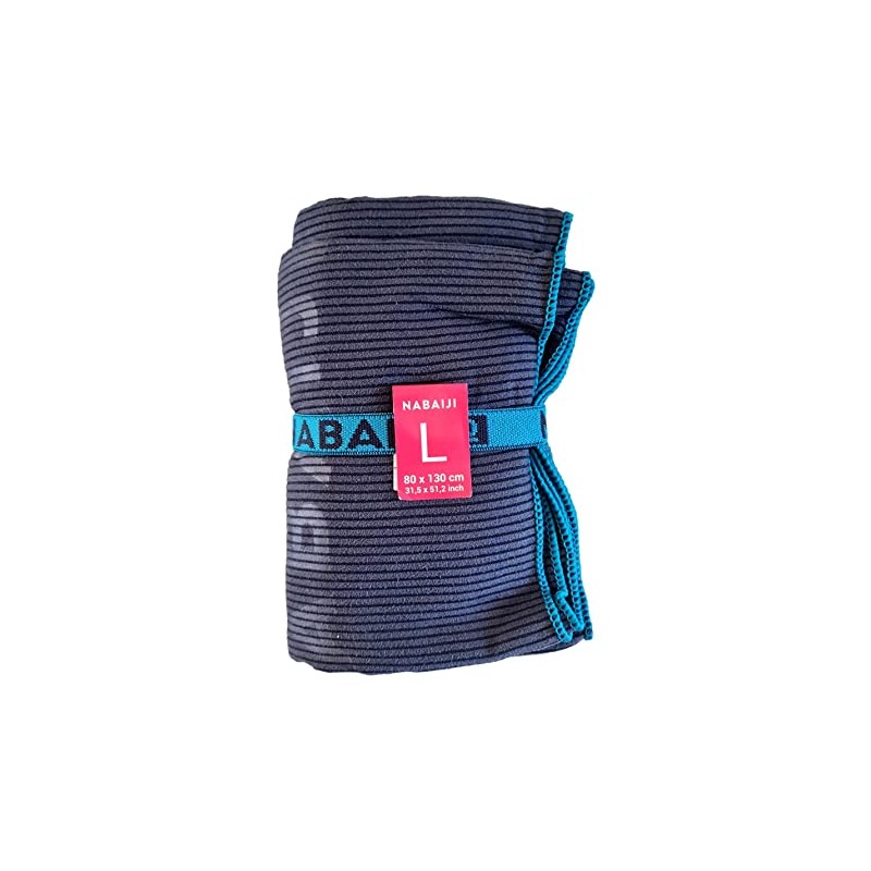 Decathlon NABAIJI Decathlon Ultra Compact Microfibre Stiped Towel (Size L)