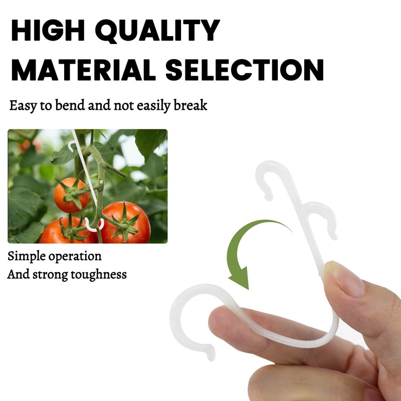 SANOU Tomato Hooks Pack of 100 Tomato Hooks with 60