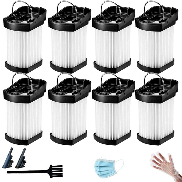 8-Pack HEPA Replacement Filters Compatible with Shark WANDVAC Power Pet