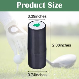 Jormftte Golf Ball Stamper Stamp Marker, 1PCS 0.78iches Green Golf Ball Stamps,Golf Ball Stamp Markers Reusable Mark Your Own Golf Ball Stamp Golfer Gift Golfing Accessories