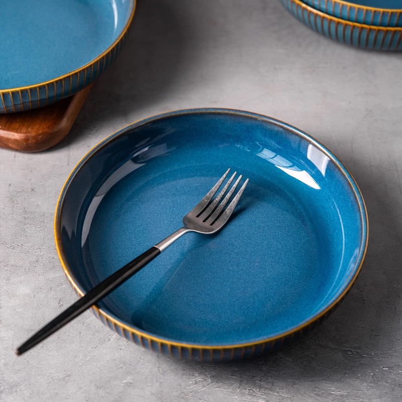 CSYY 4 Pcs Pasta Bowls 35 Ounces, 8.5 Inch Porcelain