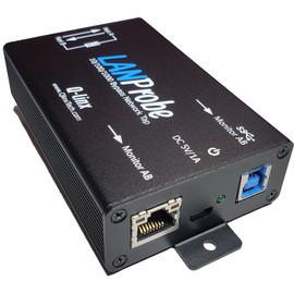 LANProbe 10/100/1000 Gigabit Ethernet/USB Bypass Network Tap