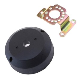 Gazechimp Boat Steering Wheel Bezel 90 Degree Mount for Rotary Helm System - Black