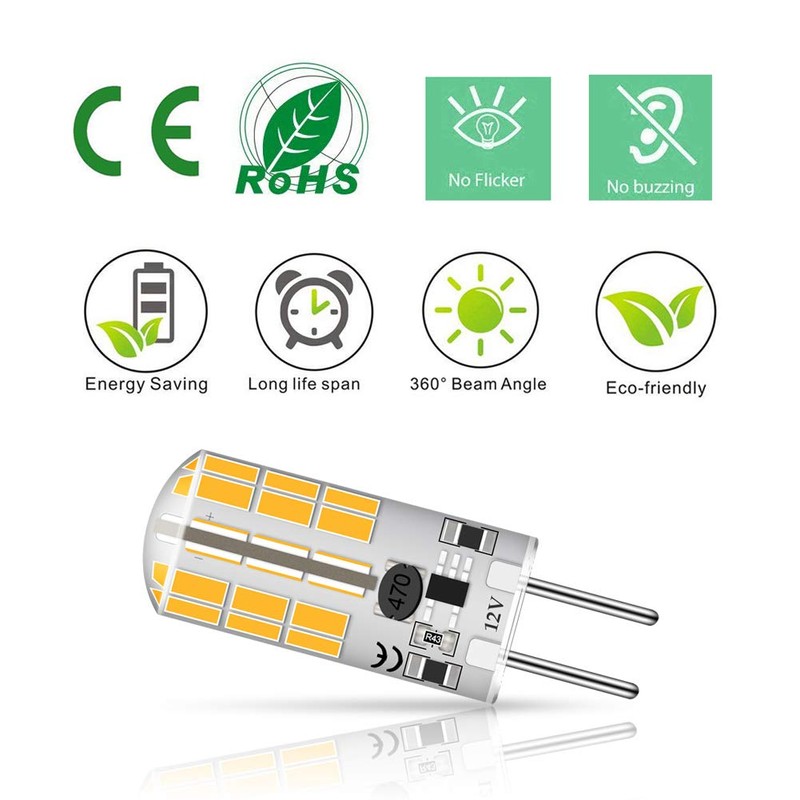 GY6.35 G6.35 Bi-pin Base LED Bulb 4Watt AC DC 12V