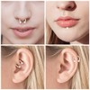 D.Bella 16G Clear Piercing Retainers Flexible Cartilage Helix Daith Rook