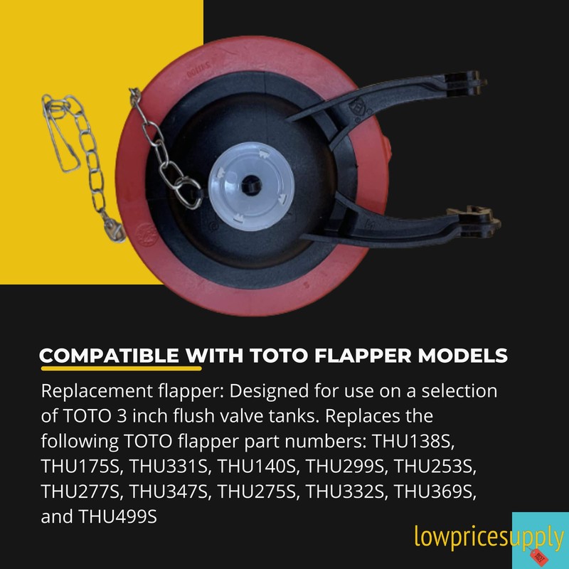 TOTO Style THU253S/THU277S/THU500S Flapper - FITS ALL 3 Inch Flush