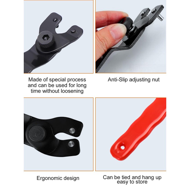 Dzxin Universal Angle Grinder Spanner, Universal Pin Spanner with Allen