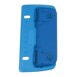 Wedo 67809 2-Hole Pocket Puncher, Made of Plastic, For Filing, 8 cm Punch Holes, With 12 cm Scale