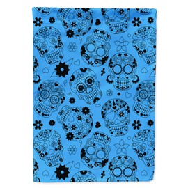 Caroline's Treasures BB5120GF Day of the Dead Blue Garden Flag Mailbox Flag Decorative Yard Flag Banner Outside Patio Artwork Yard Flower Beds, Garden Size, Multicolor