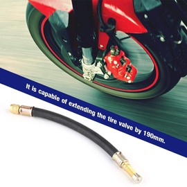 Tyre Valve Stem Extension, Flexible Rubber Car Truck Motorcycle Wheel Tyre Valve Stem Extension 190mm