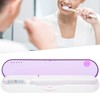 ZL‑08L UV LED Toothbrush Holder Cleaner Portable Ultraviolet Toothpaste CleanerPurple