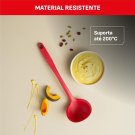 Tefal K12502 Ladle, Easy Pouring Head, Silicone Rubber, Scratch Resistant, Dishwasher Safe, Ingenio Proflex Ladle, Platinum Silicone
