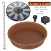 Hanging Bird Bath with Solar Fountain Pump - Multi-Function<wbr/>al for