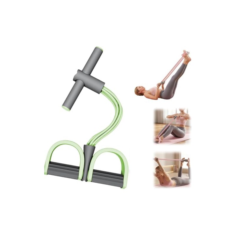Pedal Resistance Bands with Handles, Banda Elástica de Resistencia de