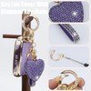 YIKECASE Key Fob Cover with Diamond Keychain for Women, Car