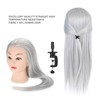2 Colors Practice Head Mannequin Dolls Hair Salon Cosmetology Hairdressing