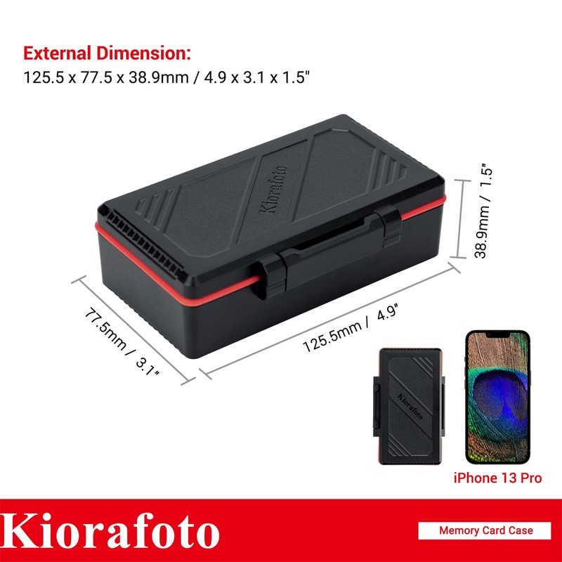 High Capacity Micro SD / MSD / TF Card Case