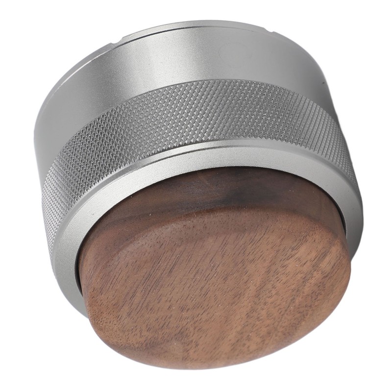 Coffee Distributor Tamper Constant Pressure 304 Stainless Steel Wood Handle