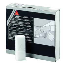 SIKA - Cleaner for Glass - Sika PowerClean Aid - White - Cleans Glass Surfaces Gently - Removes Contamination and Hard-to-Remove Materials - 24 Pads