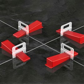 SuQurtom 200 Pcs Tile Leveling Wedges, Reusable, Tile Level Wedges Only, for Wall and Floor Tile Spacing Tool